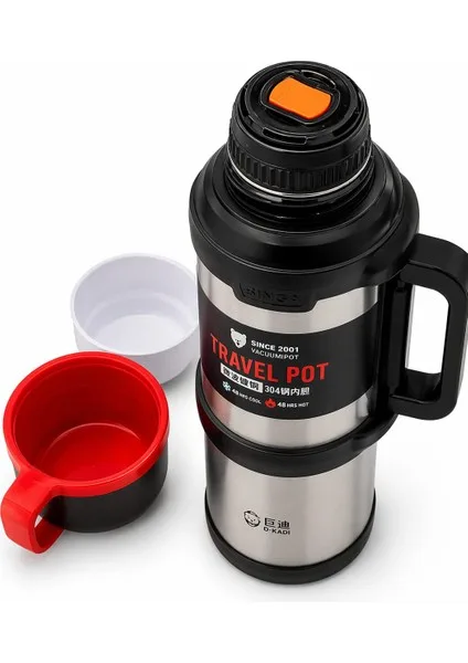 Dev Termos 4 Litre — 48 Saat Sıcak & Soğuk
